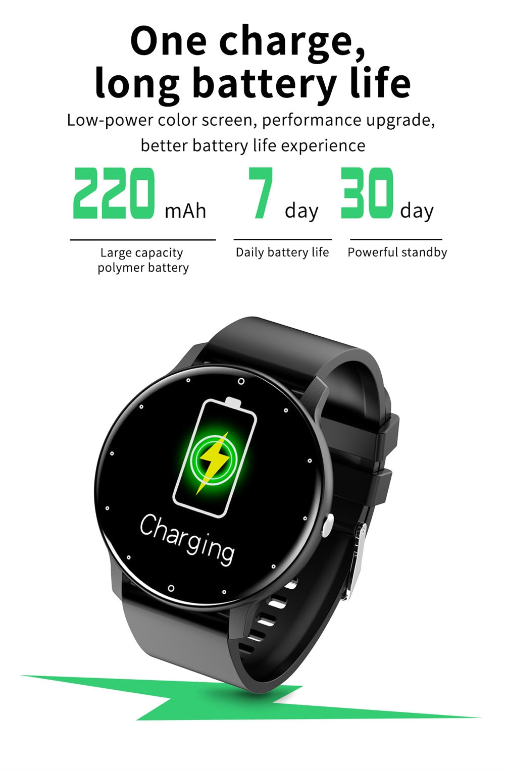 Smartwatch Bluetooth ZL02 Sports Fitness Azul