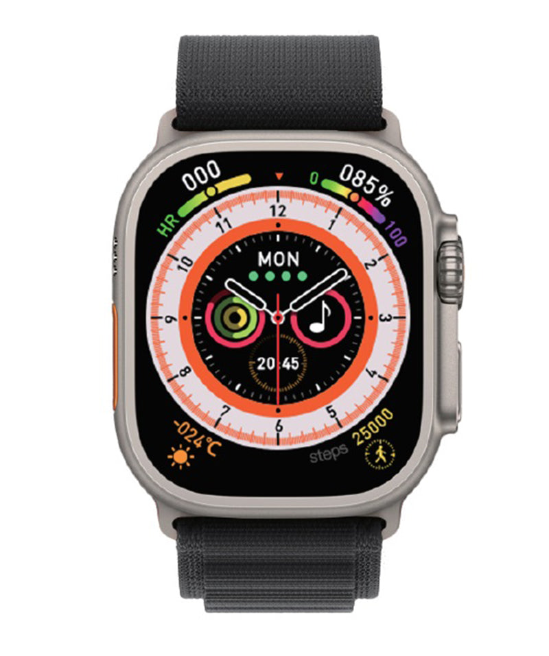 Smartwatch HW8 Ultra 2.02" con Correas Negra y Naranja