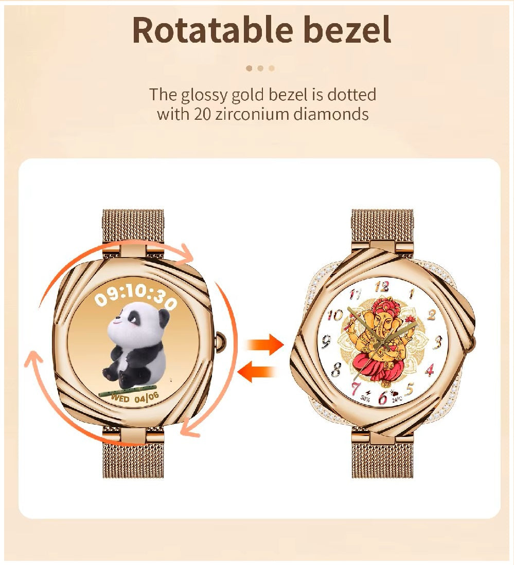 Smartwatch Elegante AW5 AMOLED 220mAh IP68 Bienestar
