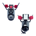 Cámara Seguridad WiFi Doble Lente Sirena Baliza LED HD Cobertura