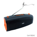 Parlante Solar Recargable de 15W Bluetooth FM USB y TF Portátil