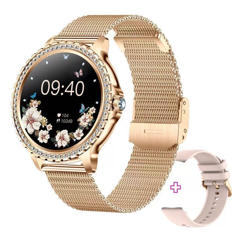 Smartwatch I58 para Mujer, Llamadas Bluetooth y Correa Metálica