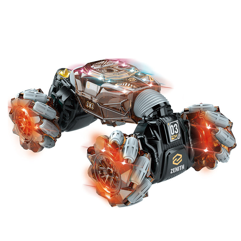 Auto Acrobático Doble Cara 4X4 RC Control Remoto Gestos 2.4G Naranjo
