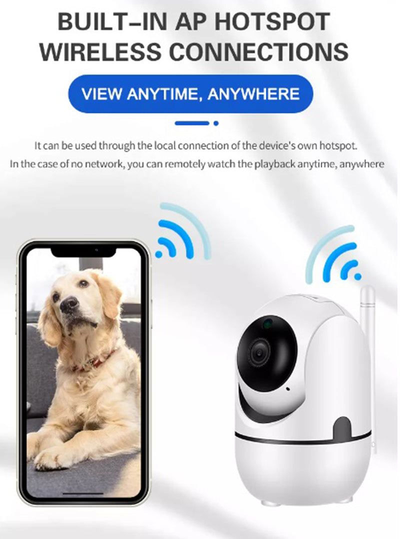Cámara Inteligente WiFi 360° motorizada Full HD Panorámica A3