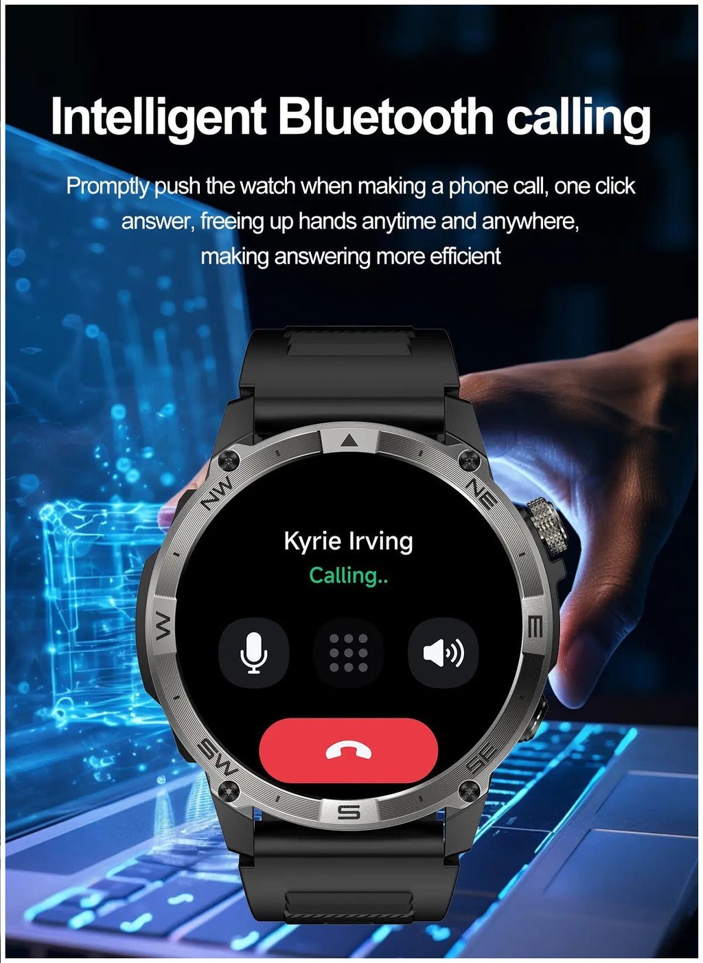 Smartwatch Deportivo HK08 GPS Pantalla AMOLED de 1.43 pulgadas