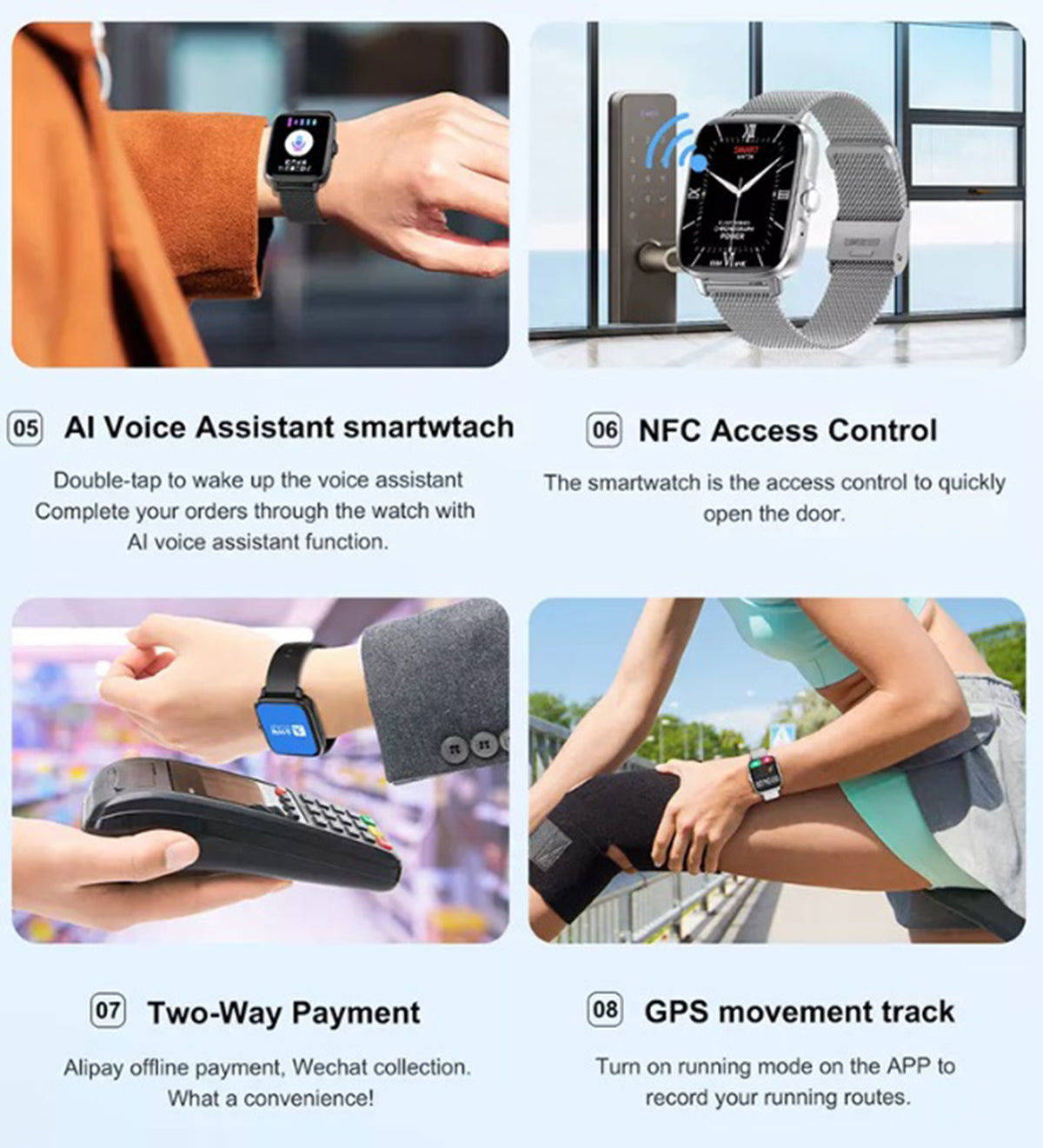 Smartwatch Bluetooth DT102 pantalla 1.9 pulgadas