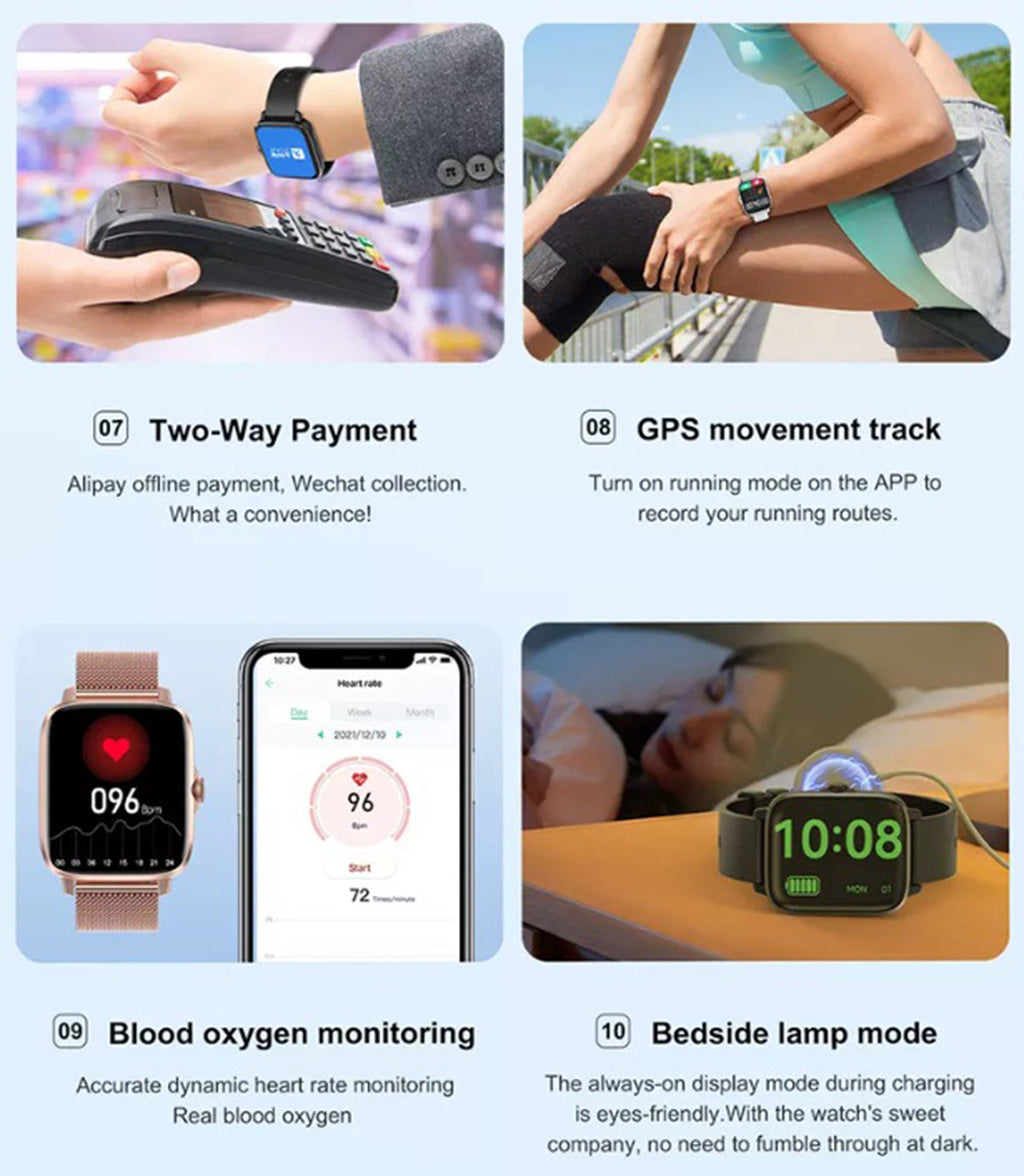 Smartwatch Bluetooth DT102 pantalla 1.9 pulgadas