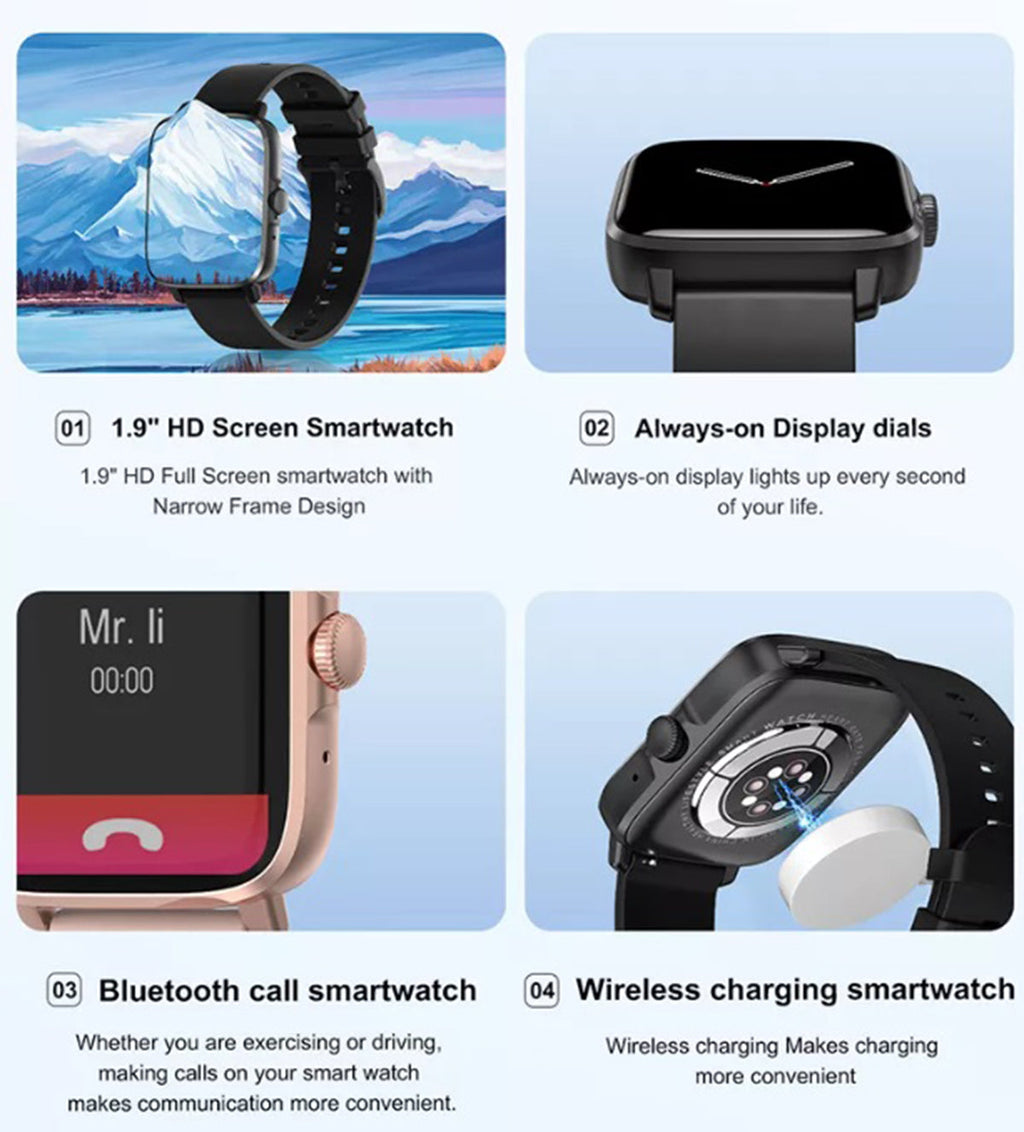 Smartwatch Bluetooth DT102 pantalla 1.9 pulgadas