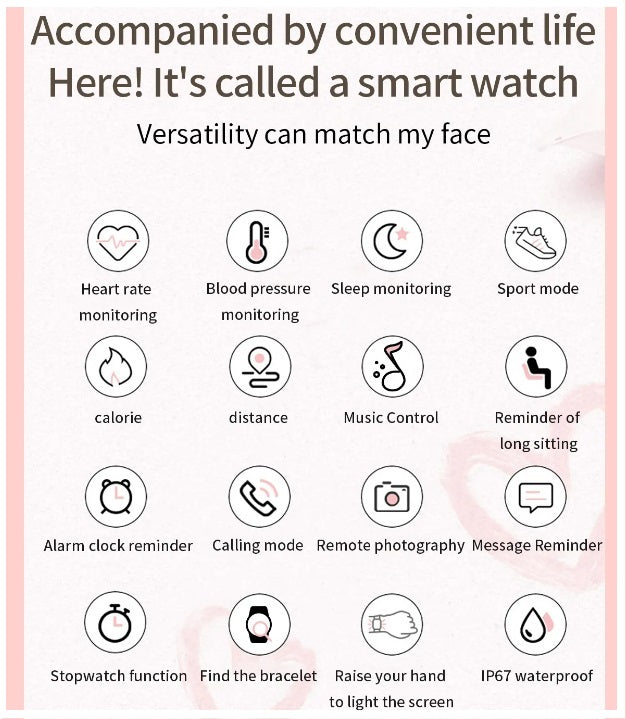 Smartwatch Bluetooth Elegante Mujer Doble correa