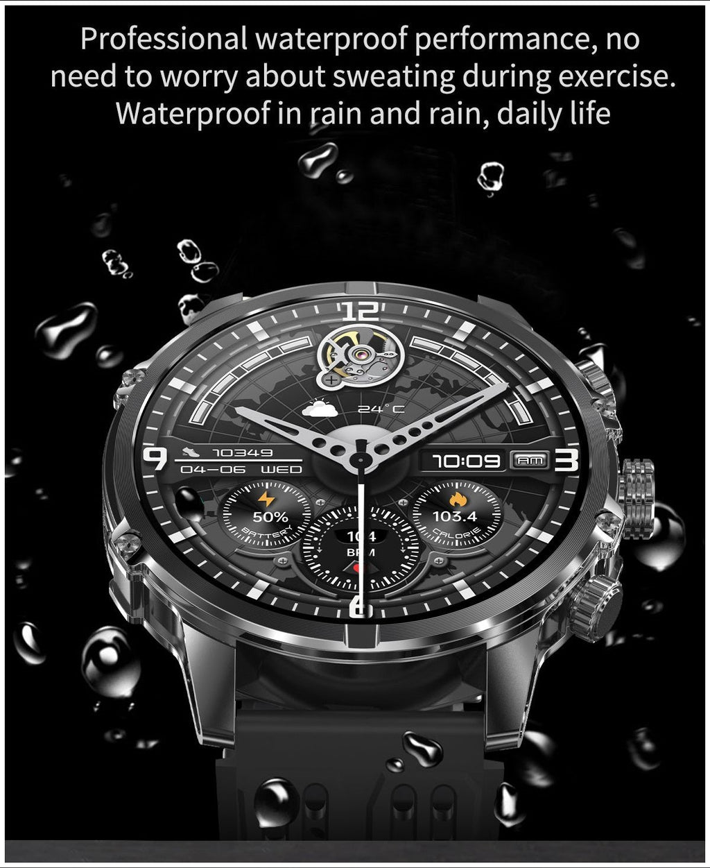 Smartwatch Deportivo Táctico AMOLED 1.75” IP67, 600mAh, Bluetooth HD