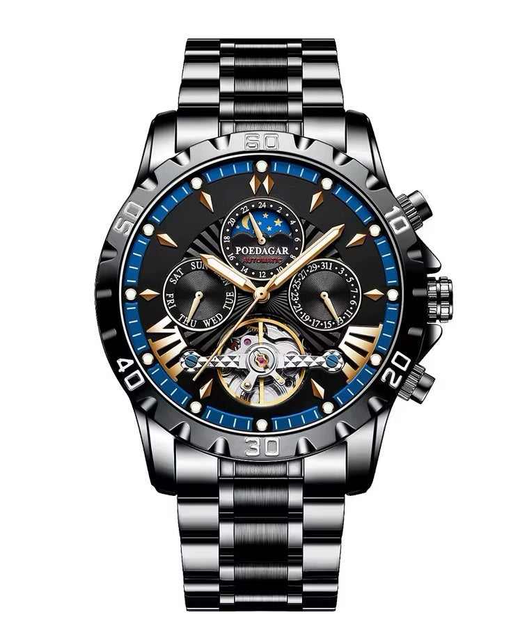 Reloj Automático para Hombre Mecánico Resistente al Agua – Diseño B