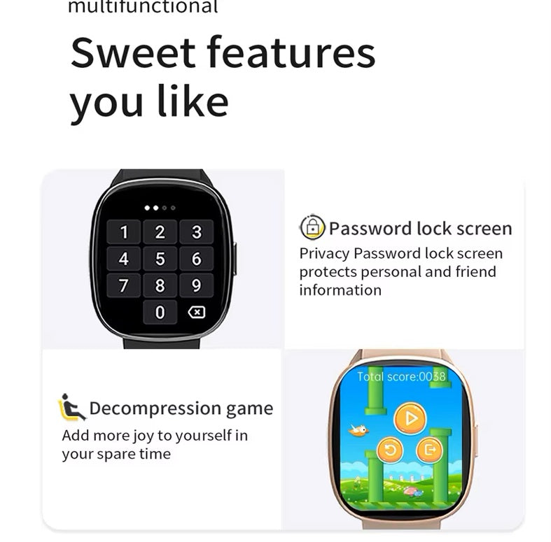 Smartwatch Bluetooth K55 300mAh TFT Bienestar Deporte