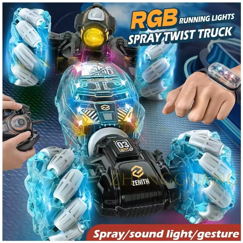 Auto Acrobático Doble Cara 4X4 RC Control Remoto Gestos 2.4G