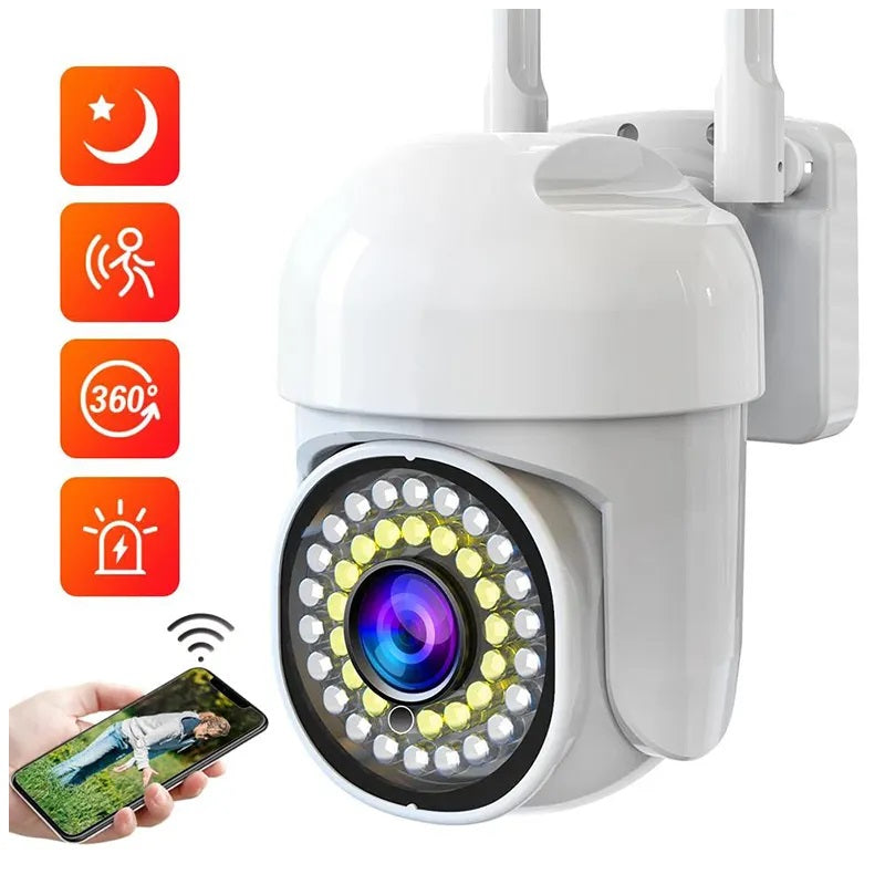 Cámara de Seguridad WiFi 360° Full HD con Detección de Movimiento