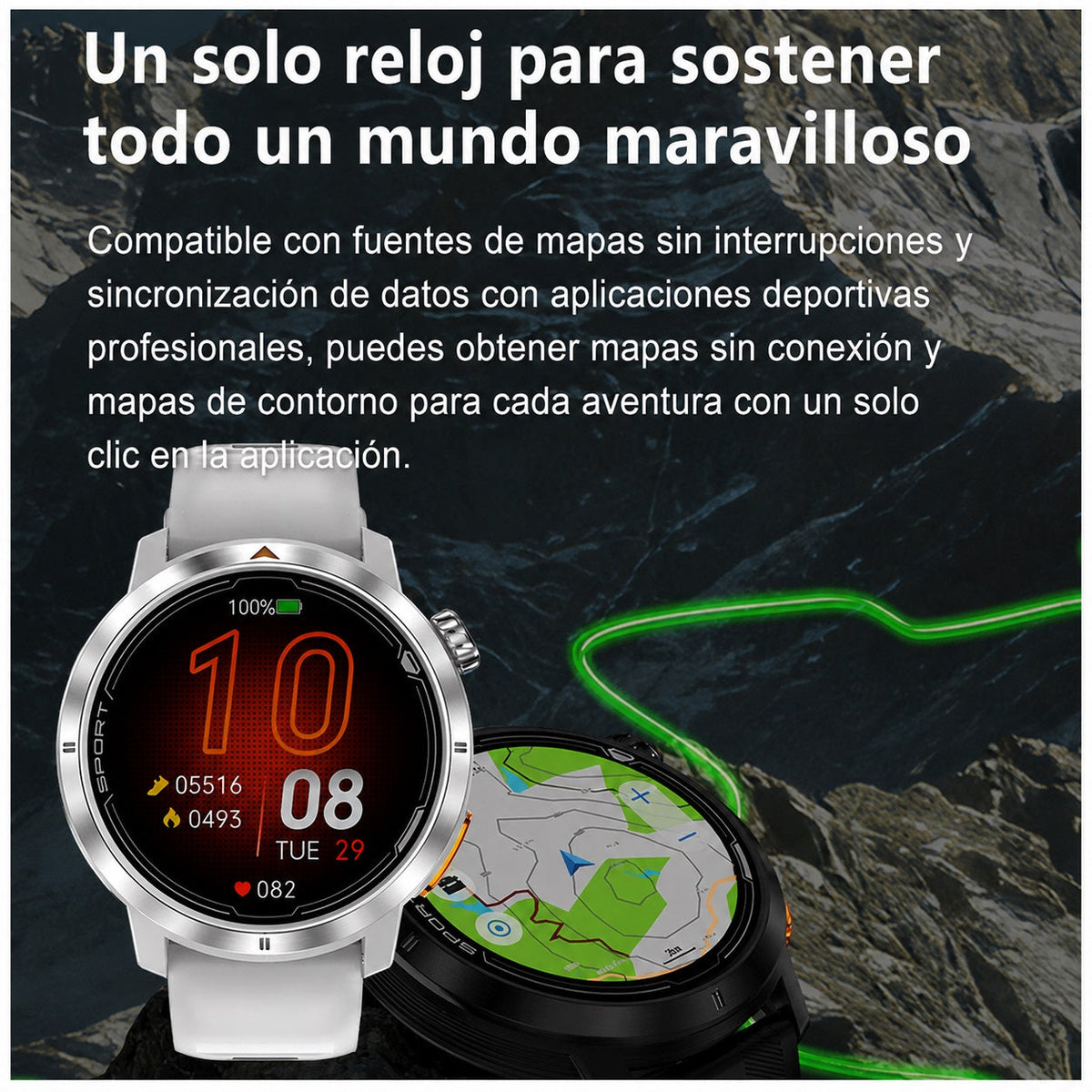 Smartwatch DT G9 GPS AMOLED 1.43” Mapas Offline 3 ATM - imagen 19