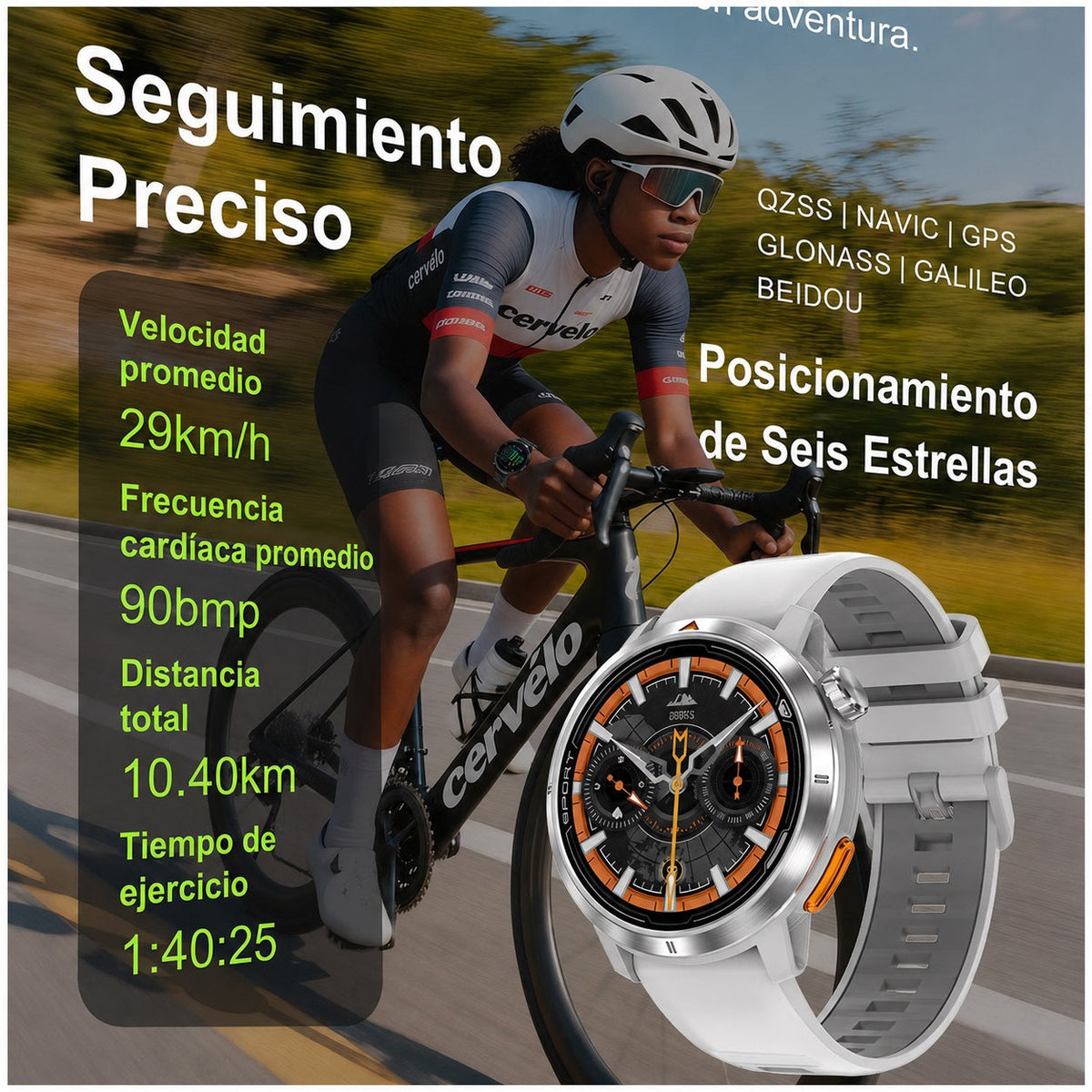 Smartwatch DT G9 GPS AMOLED 1.43” Mapas Offline 3 ATM - imagen 17