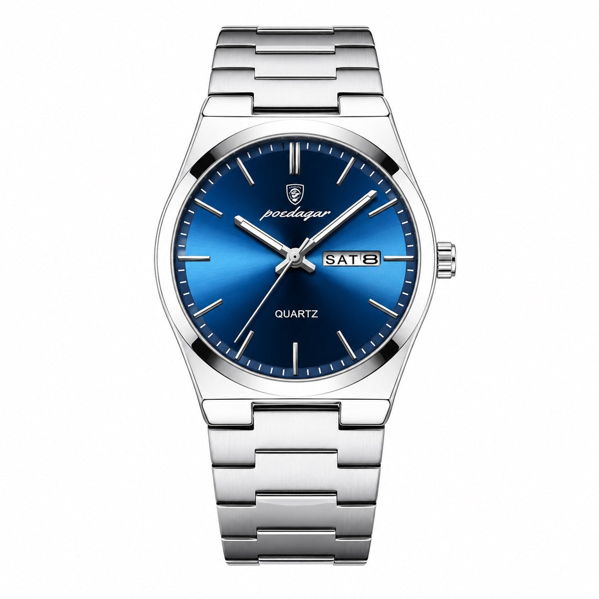 Reloj Hombre 40 mm Redondo Cuarzo Día Fecha Hardlex 3 ATM - imagen 2