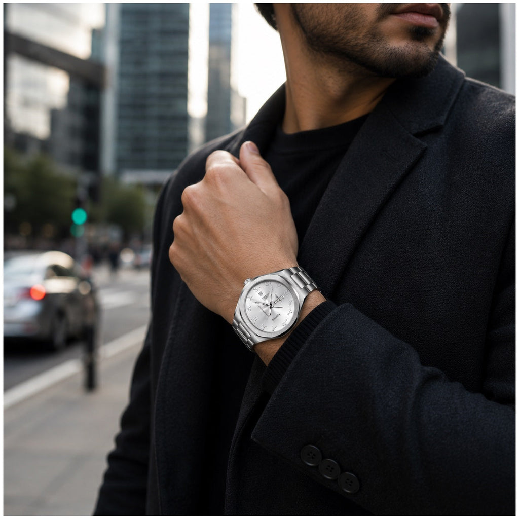 Reloj Hombre Modelo 830 41 mm Cuarzo Calendario Acero 3 BAR - imagen 4