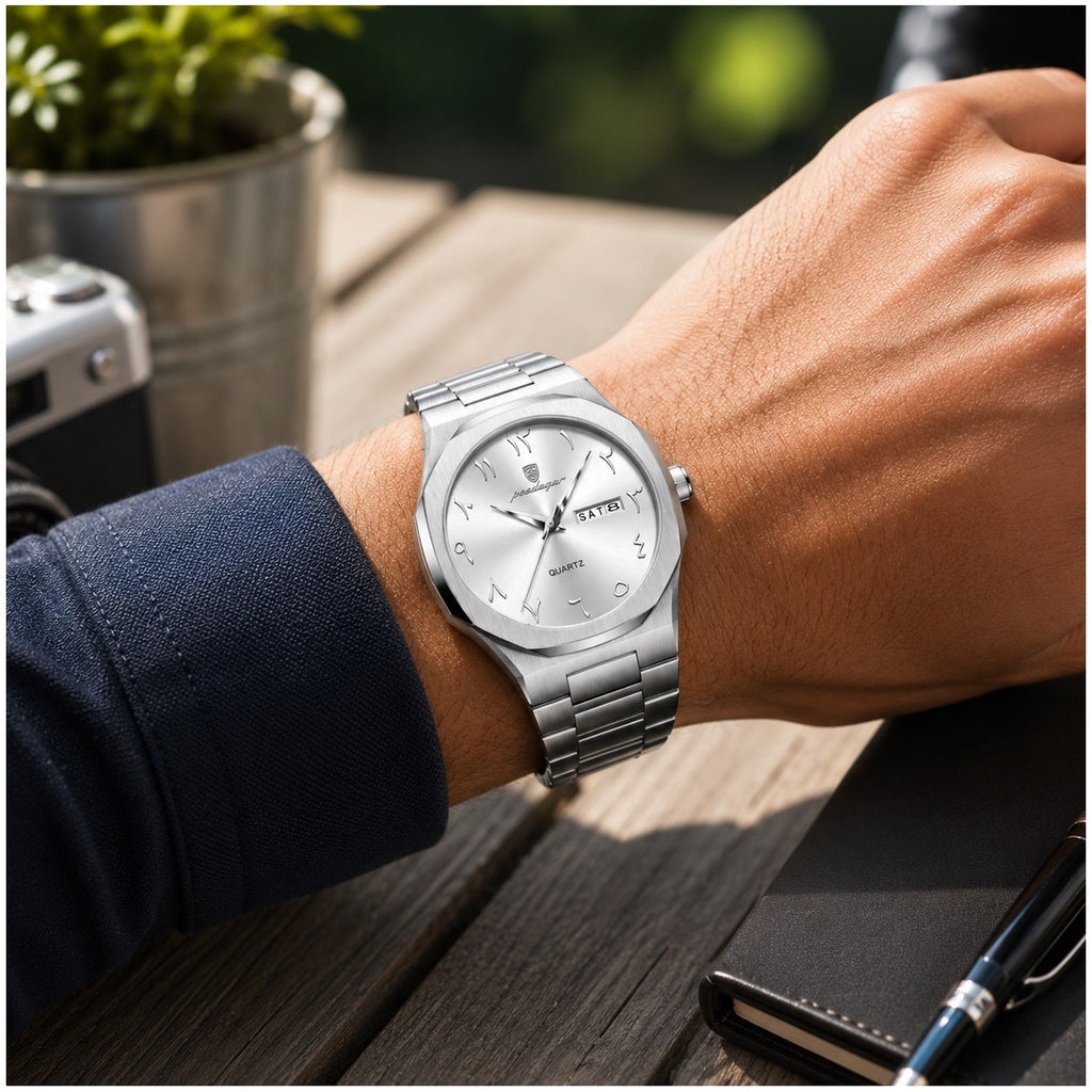 Reloj Hombre Modelo 830 41 mm Cuarzo Calendario Acero 3 BAR - imagen 1