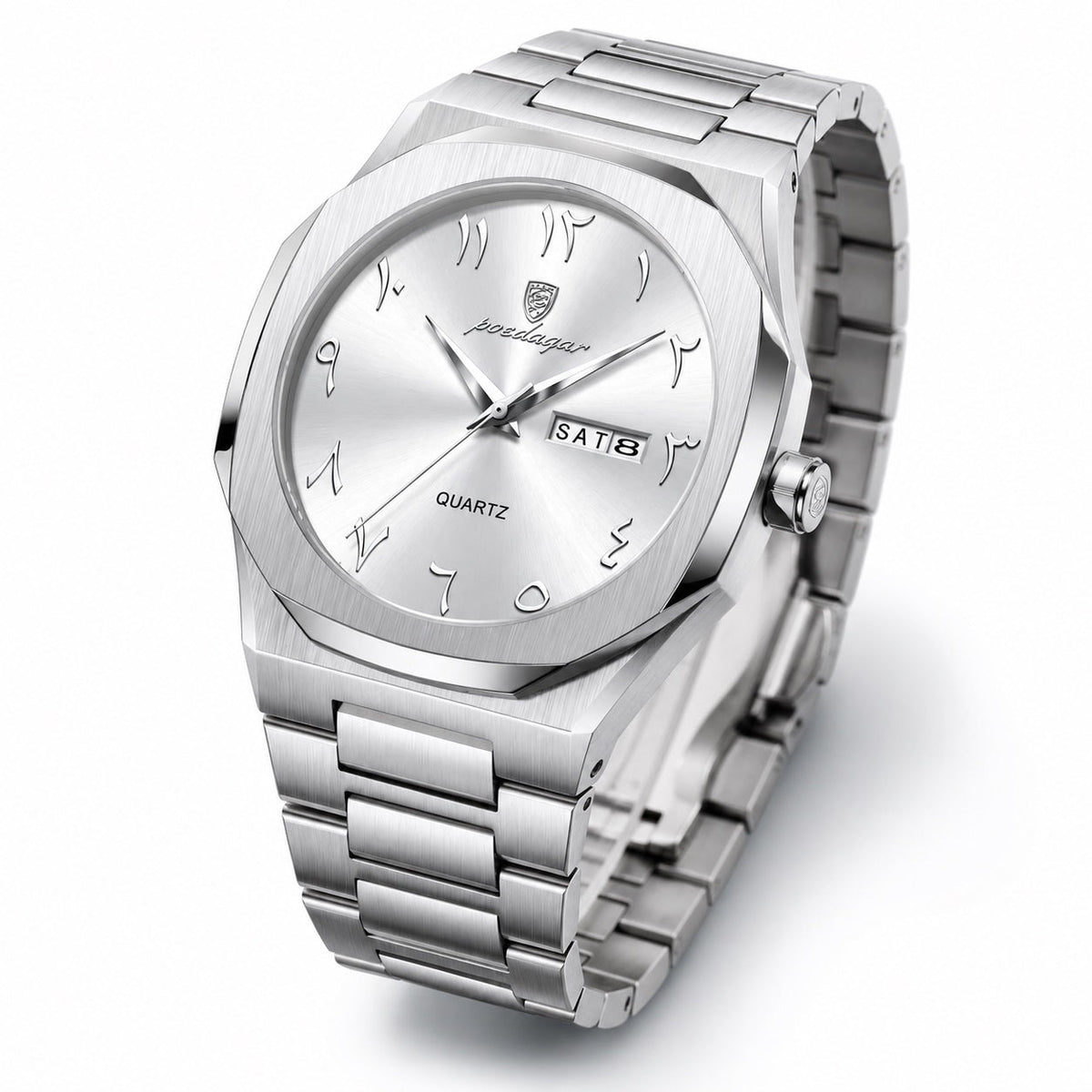 Reloj Hombre Modelo 830 41 mm Cuarzo Calendario Acero 3 BAR - imagen 5