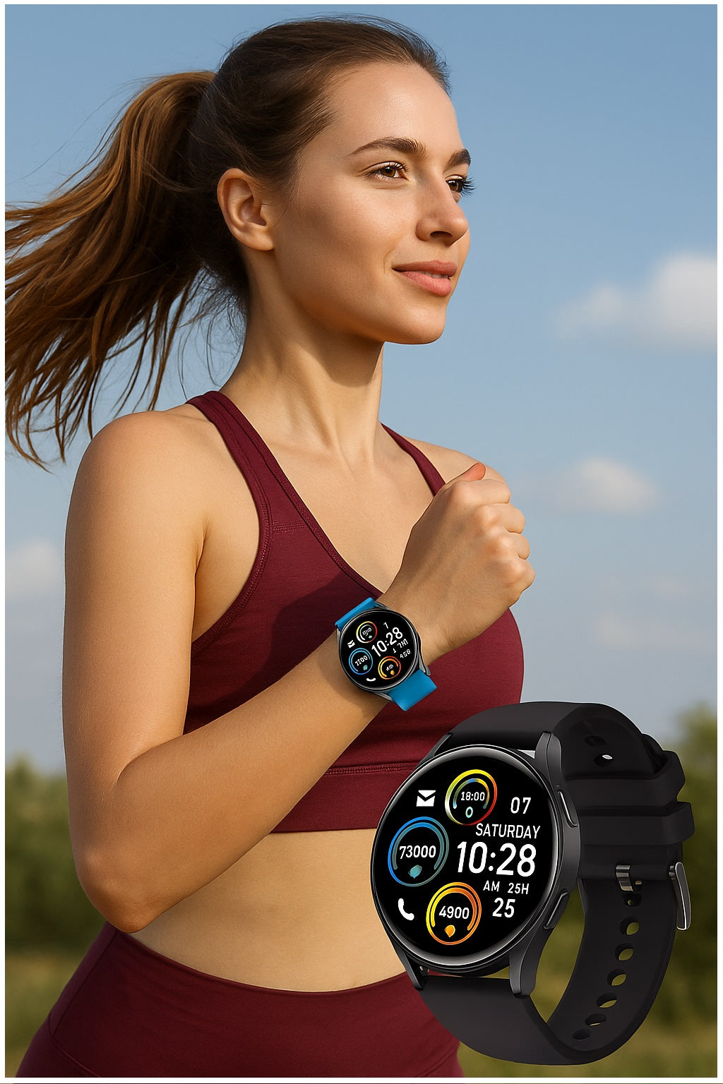 Smartwatch S37 Unisex Pantalla 1.28” Llamadas Bluetooth – Diseño A