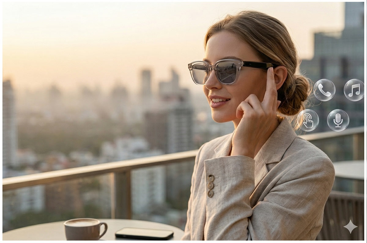 Lentes Inteligentes Bluetooth con Audio y Llamadas Manos Libres