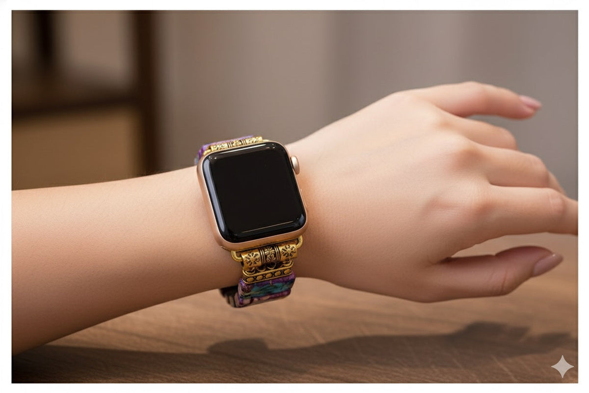 Correa Elástica para Apple Watch 42/44 mm con Gemas Multicolor