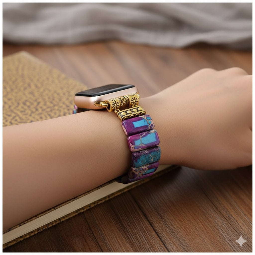 Correa Elástica para Apple Watch 42/44 mm con Gemas Multicolor