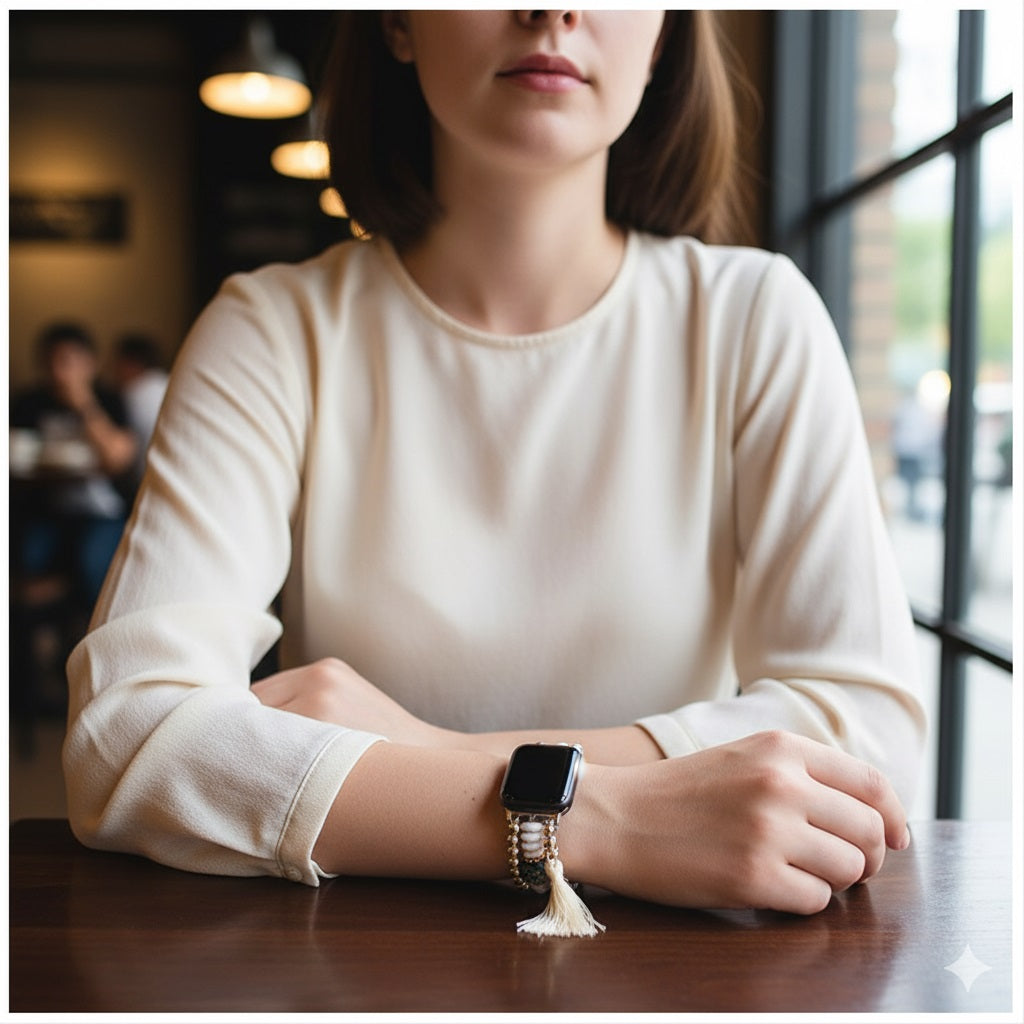 Correa Bohemia Joyería para Apple Watch 42/44 mm – Diseño Artesanal