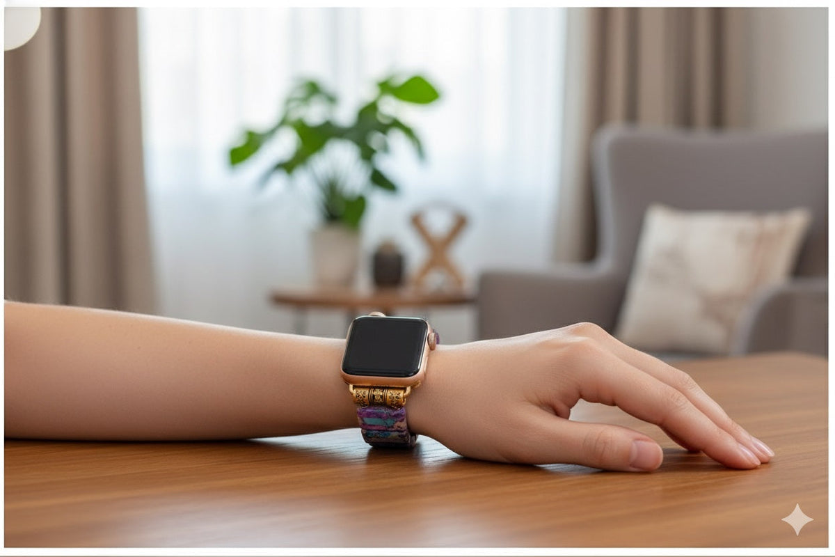 Correa Elástica para Apple Watch 42/44 mm con Gemas Multicolor