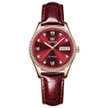 Reloj Automático Elegante para Mujer con Correa de Cuero