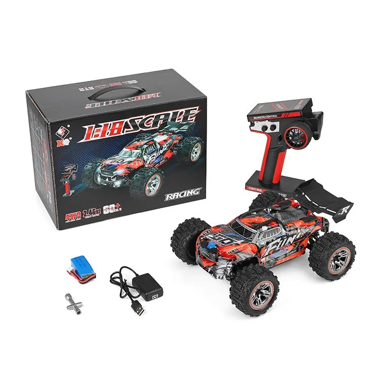 Auto RC Monster Truck 4WD 60 km/h Escala 1:18
