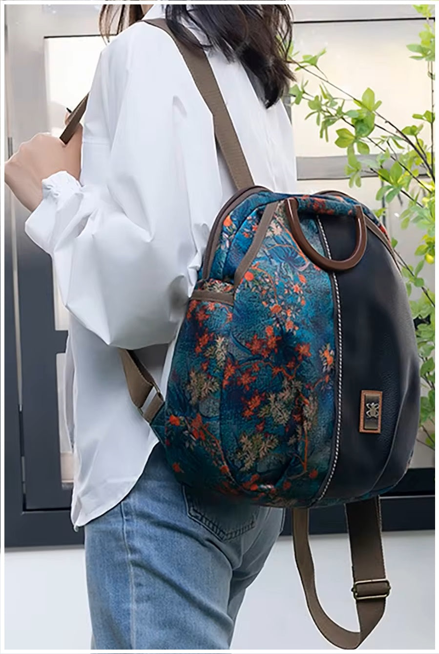 Mochila Estampada para Mujer, Diseño de Lujo Resistente al Agua