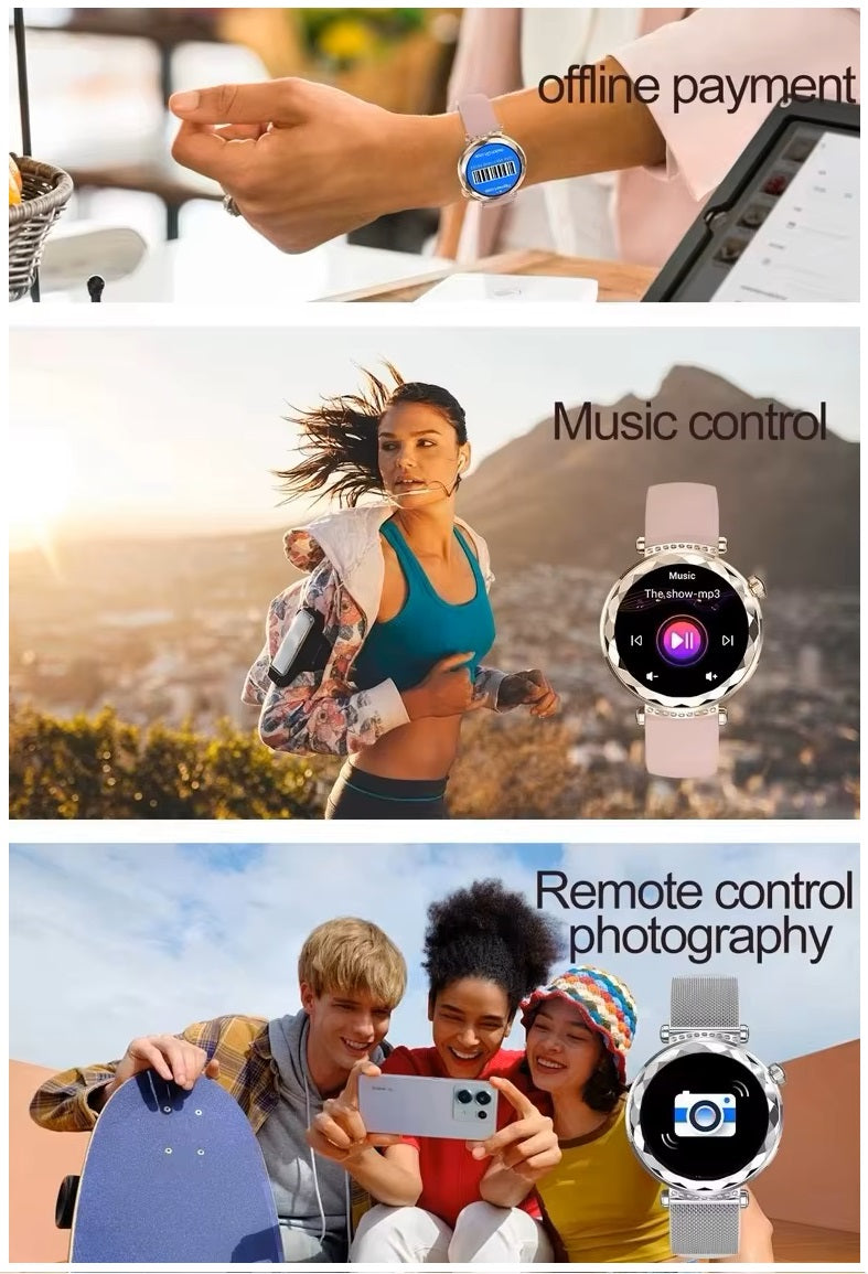 Smartwatch HK88 AMOLED IP68 NFC Notificaciones Bienestar – Diseño A