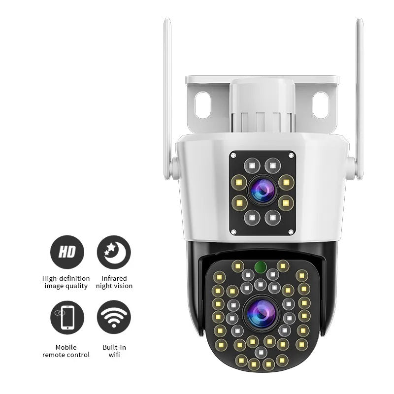 Cámara WiFi Doble Lente 360° Full HD con Visión Panorámica