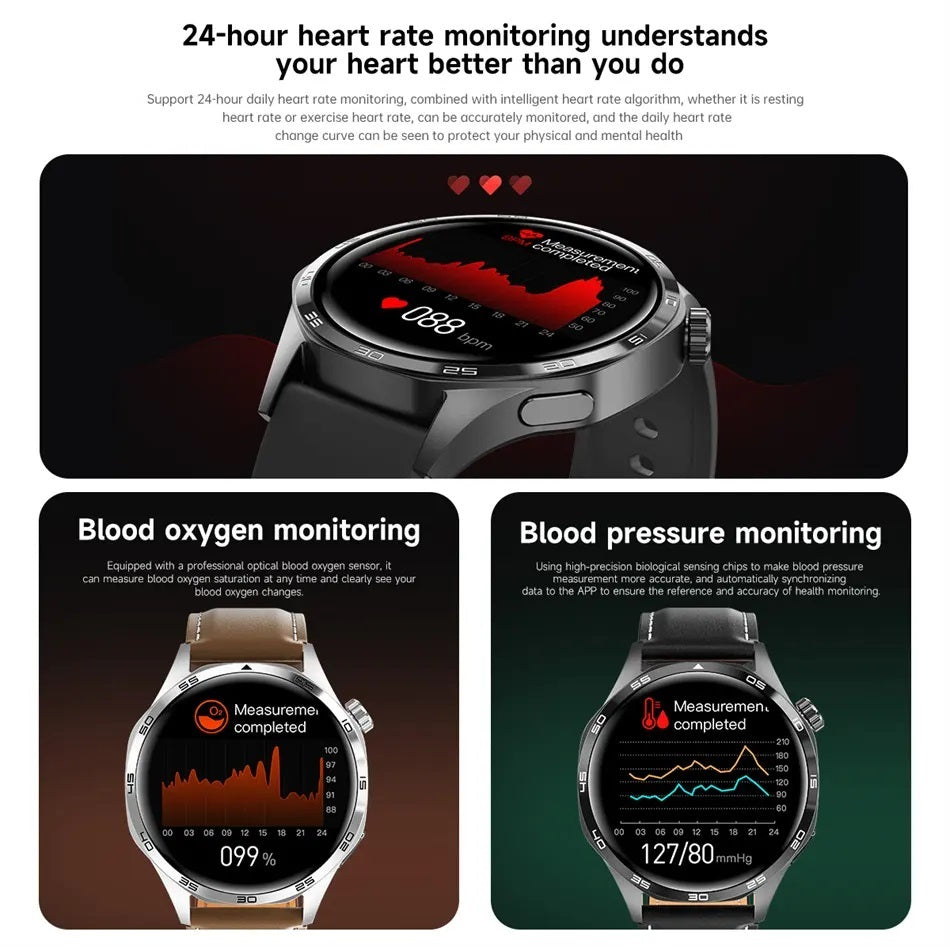 Smartwatch GT5 PRO Correa Metálica Actividad y Bienestar 24/7 IP67