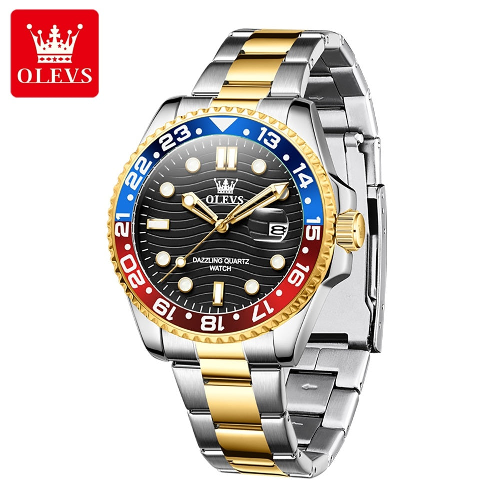 Reloj Hombre Deportivo y de Lujo Correa de Acero Inoxidable