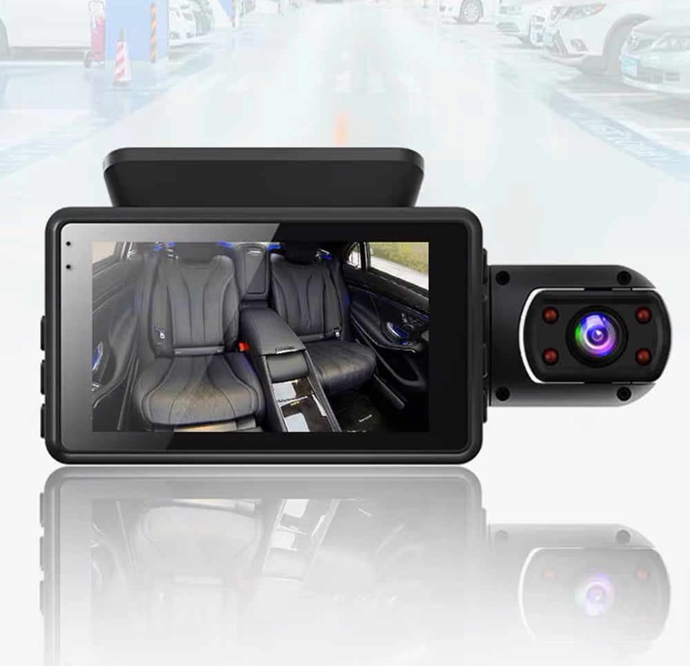 Dash Cam Cámara Dual 1080P Ángulo Amplio de 150° Grabación en Bucle