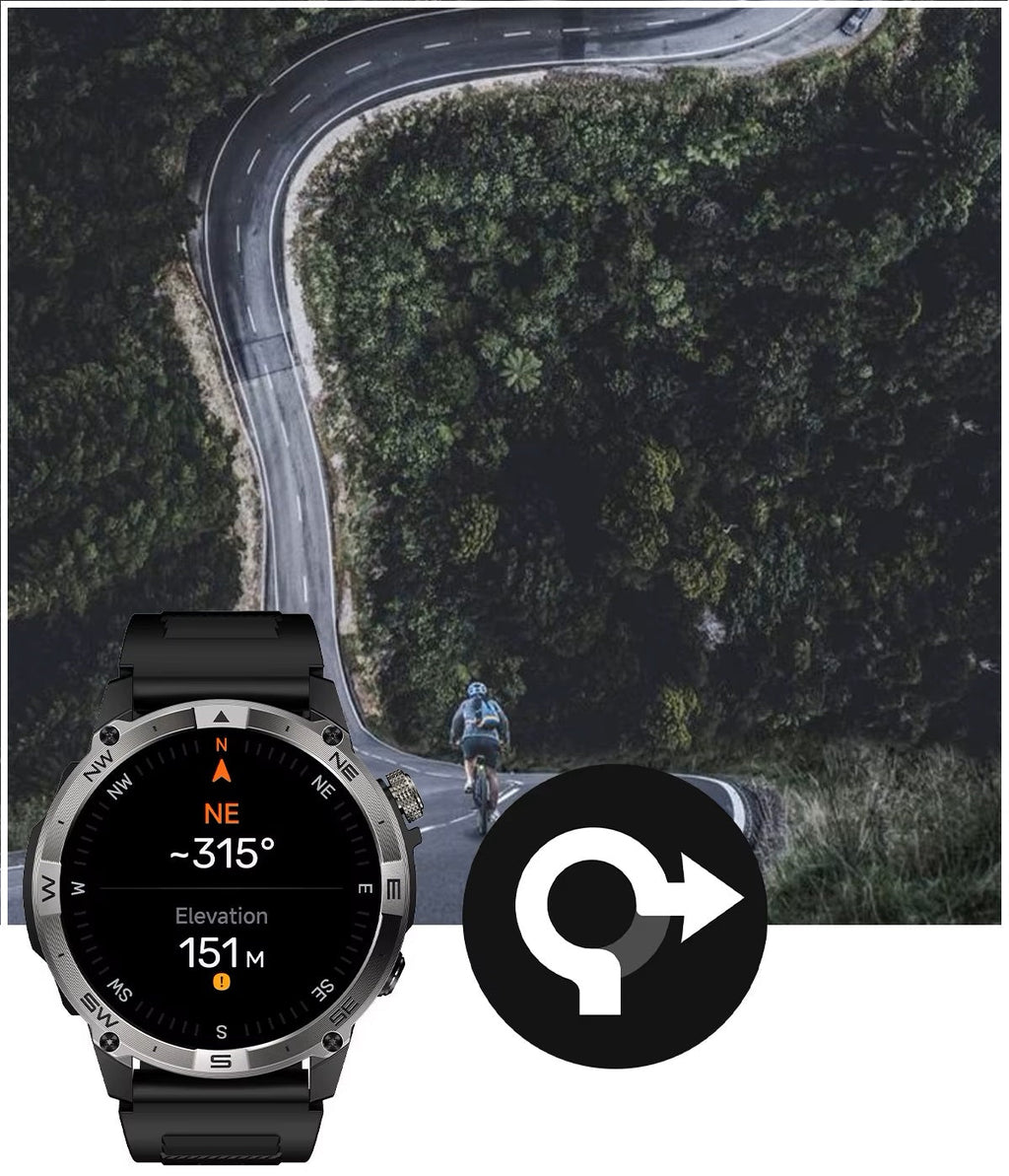 Smartwatch Deportivo HK08 GPS Pantalla AMOLED de 1.43 pulgadas