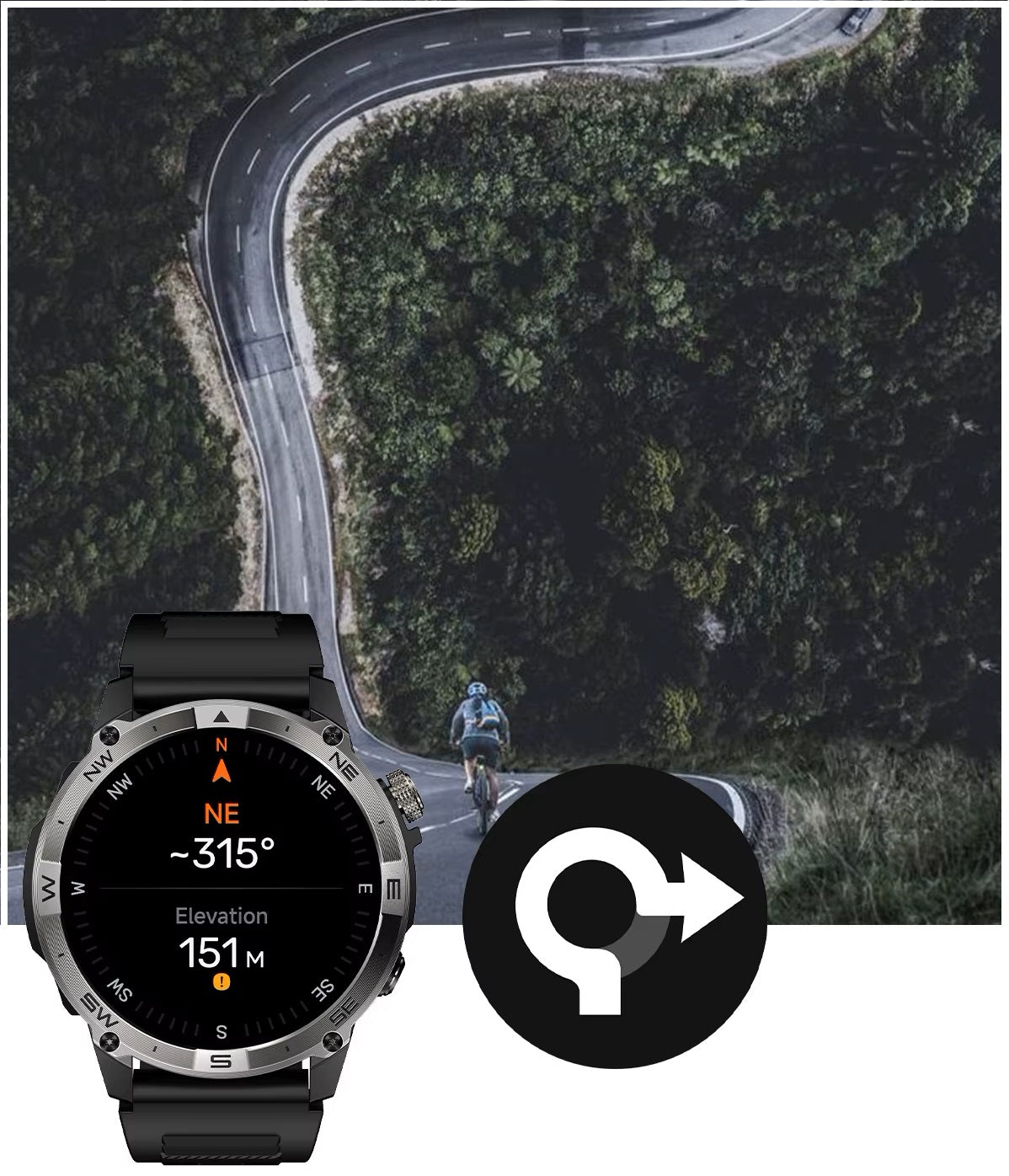 Smartwatch Deportivo HK08 GPS Pantalla AMOLED de 1.43 pulgadas