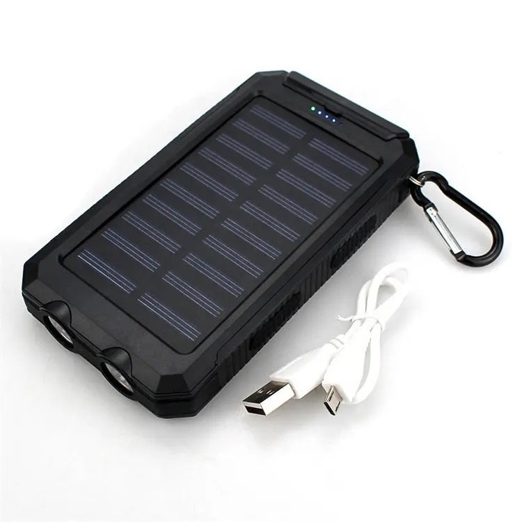 Cargador Solar Portátil 20000mAh Linterna Resistente al Agua y polvo