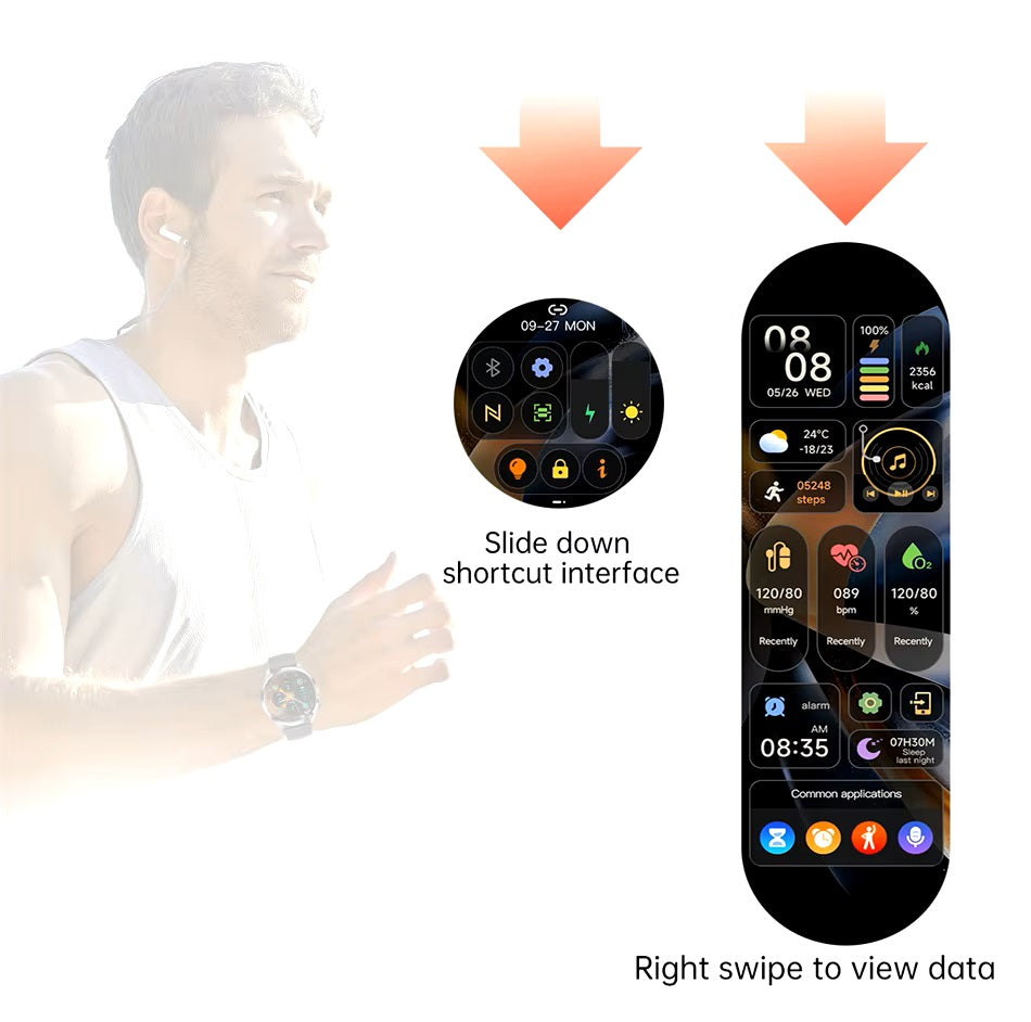 Smartwatch GT5 PRO Correa Metálica Actividad y Bienestar 24/7 IP67