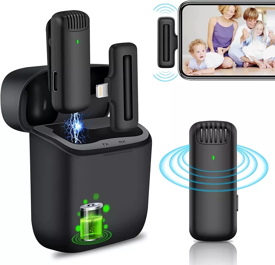 Micrófono inalámbrico Solapa Lightning para Iphone Reducción Ruido