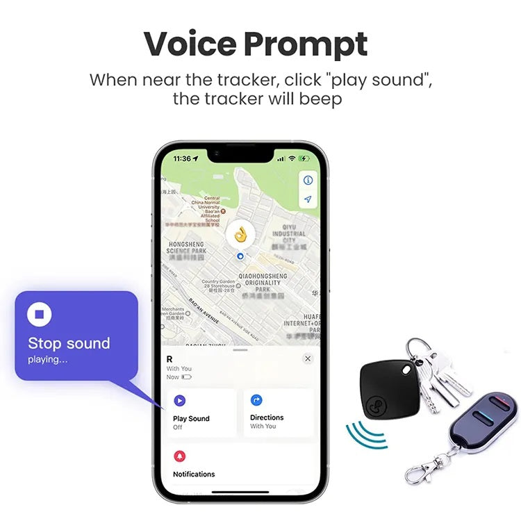 Localizador Bluetooth Anti-Pérdida para Llaves y Mascotas