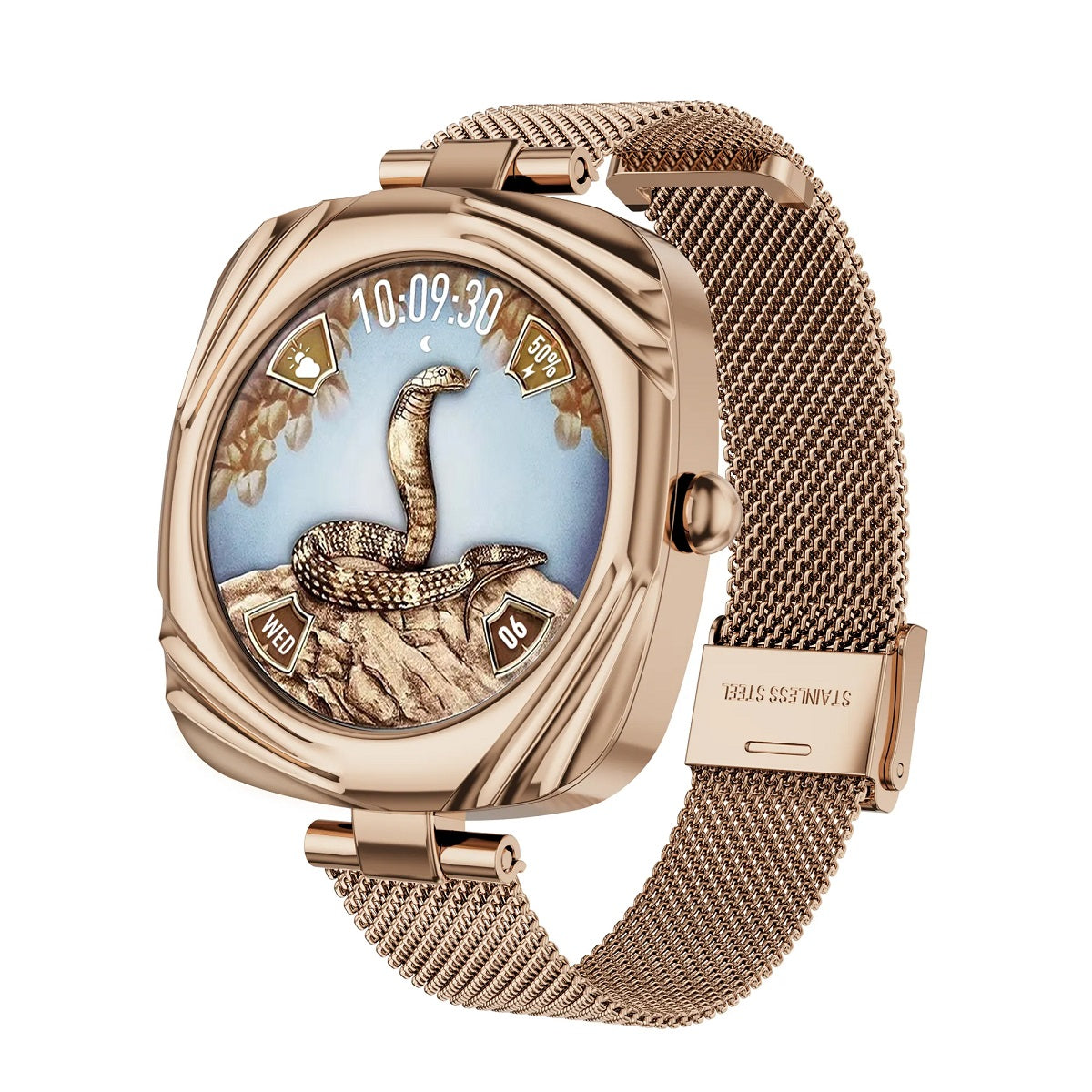 Smartwatch Elegante AW5 AMOLED 220mAh IP68 Bienestar