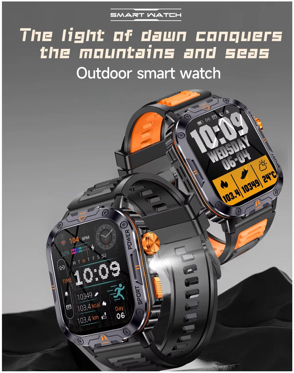 Smartwatch Deportivo NX20 Llamadas Bluetooth Música Linterna IP68