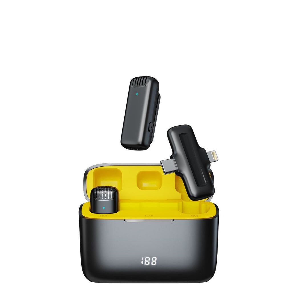 Micrófono Inalámbrico Profesional Dual J13 Pro con Estuche de Carga