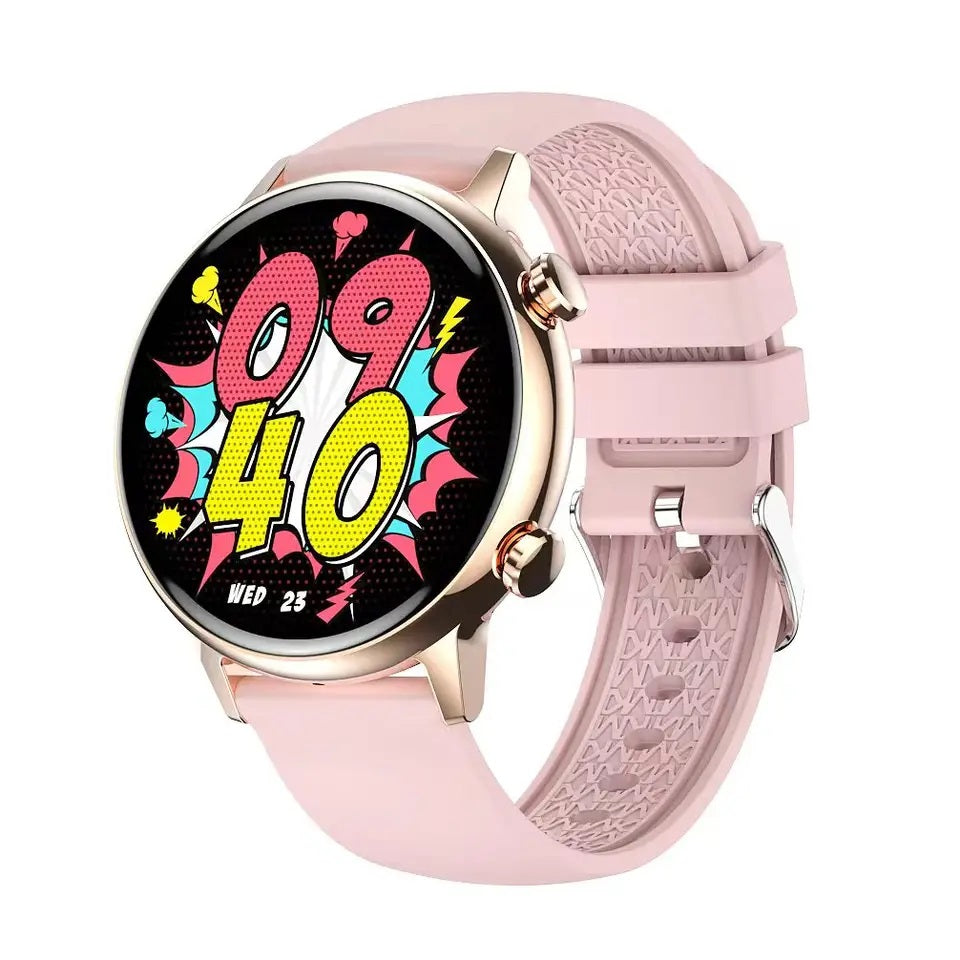 Smartwatch Bluetooth Mujer Pantalla AMOLED Correa Silicona
