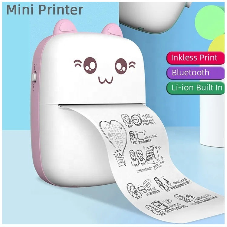 Mini Impresora Térmica Portátil de etiquetas Inalámbrica – Modelo B
