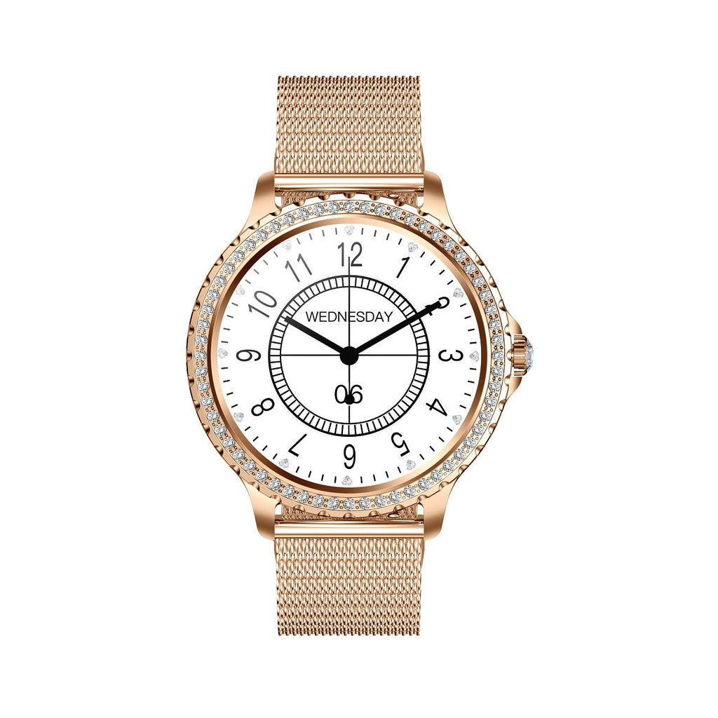 Smartwatch I58 para Mujer, Llamadas Bluetooth y Correa Metálica